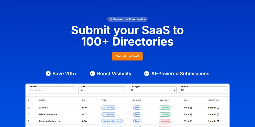 🚀 Boost Your SaaS Visibility with SubmitSaaS thumbnail