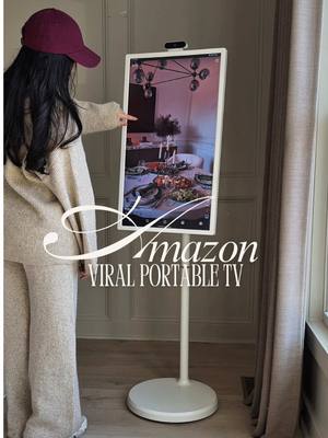 Comment “SEND” for the link 🔗📺 This viral portable TV on wheels is a tablet + TV in one. Built-in battery (up to 4 hours