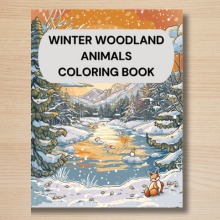 Winter Woodland Animals Coloring Book thumbnail