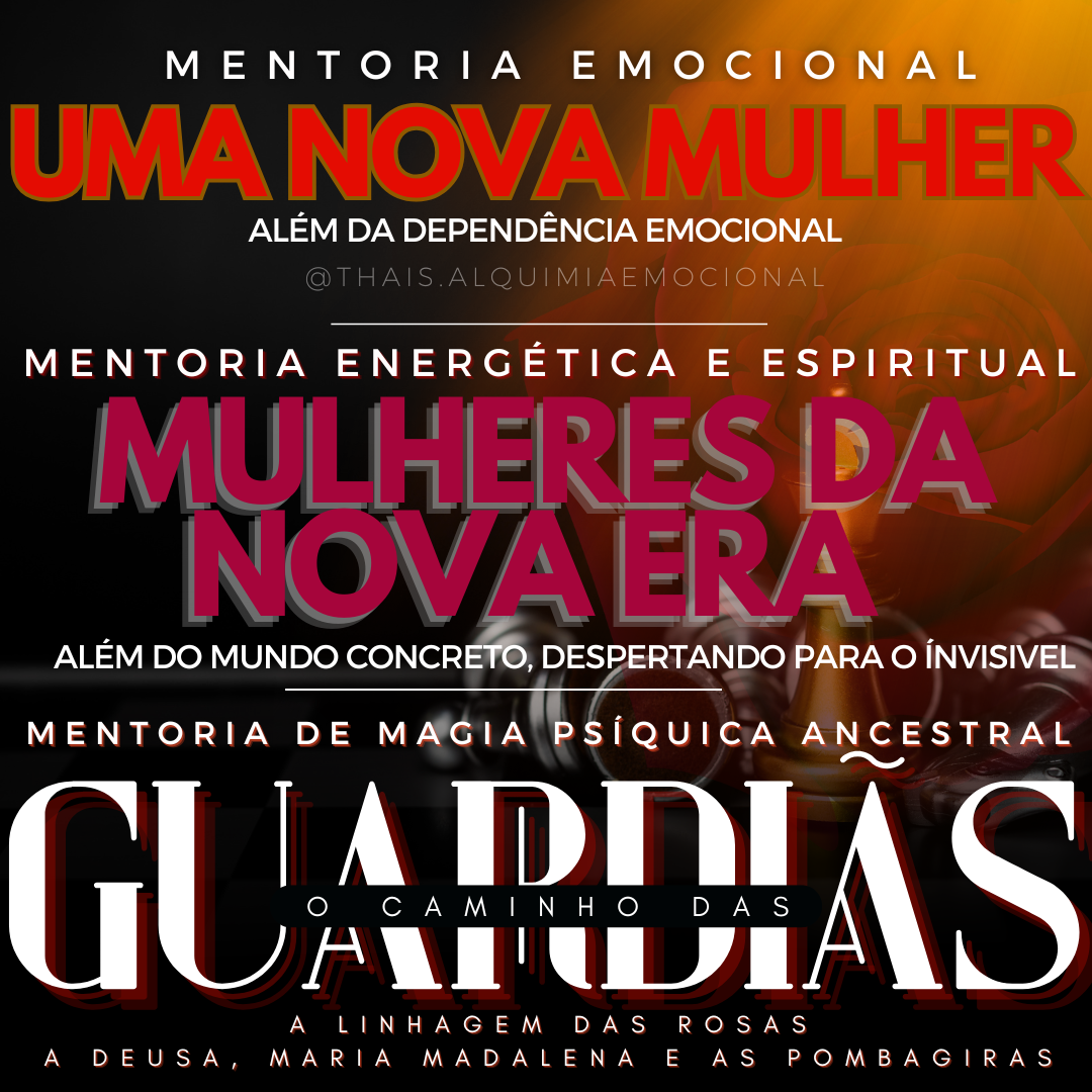 BLACK FRIDAY 3 MENTORIAS PELO VALOR DE 1: UMA NOVA MULHER + MULHERES DA NOVA ERA + O CAMINHO DAS GUARDIÃS - Grupo Terapêutico e Mentoria emocional, energética e espiritual thumbnail