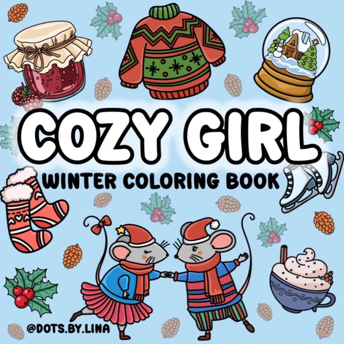 Cozy Girl Winter Coloring Book thumbnail