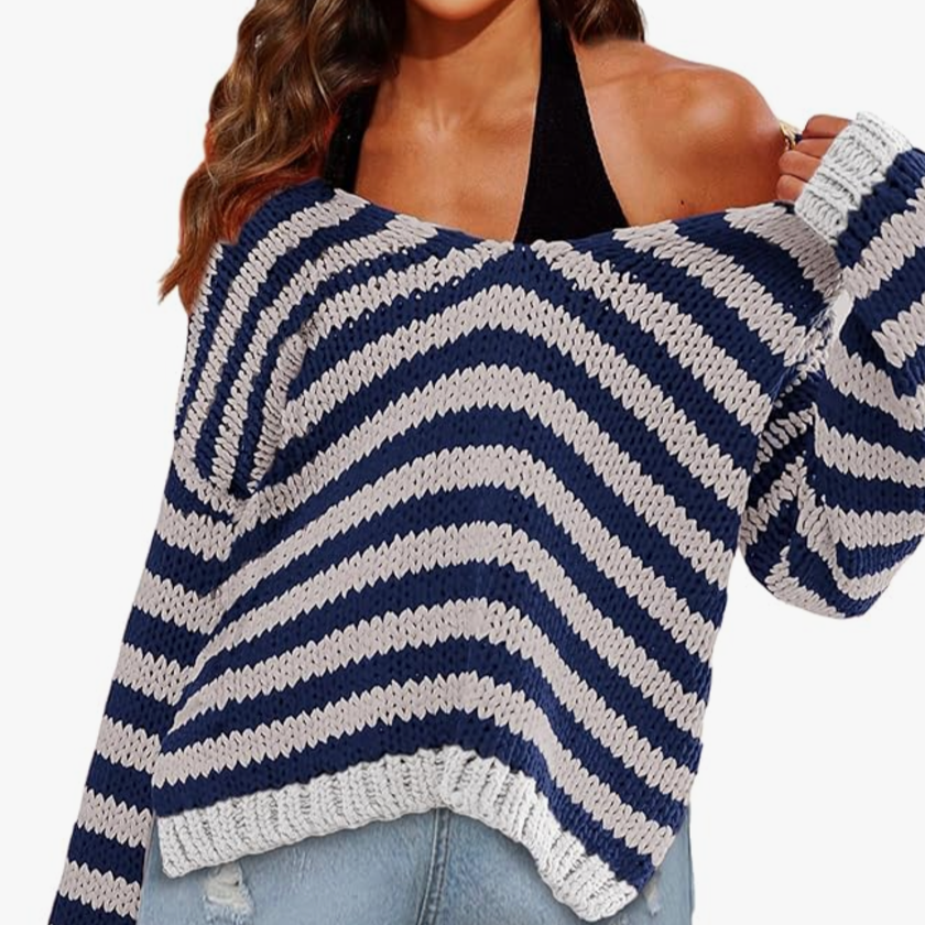 Oversized Striped Sweater - 67% OFF - $9.99 thumbnail