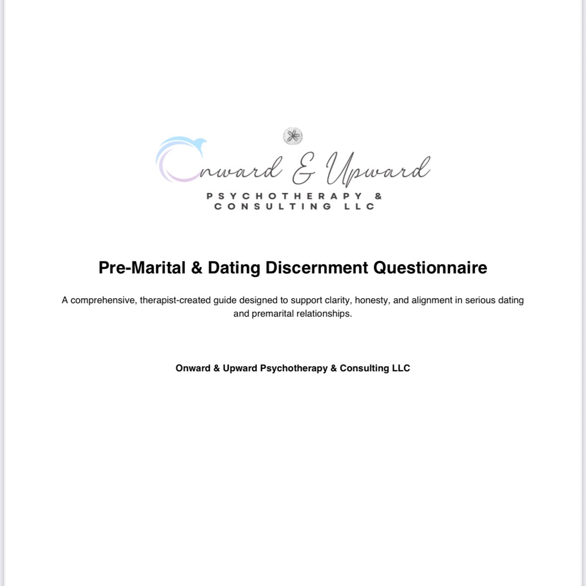 88-question Premarital & Dating Discernment Questionnaire (Available in Espanol) thumbnail