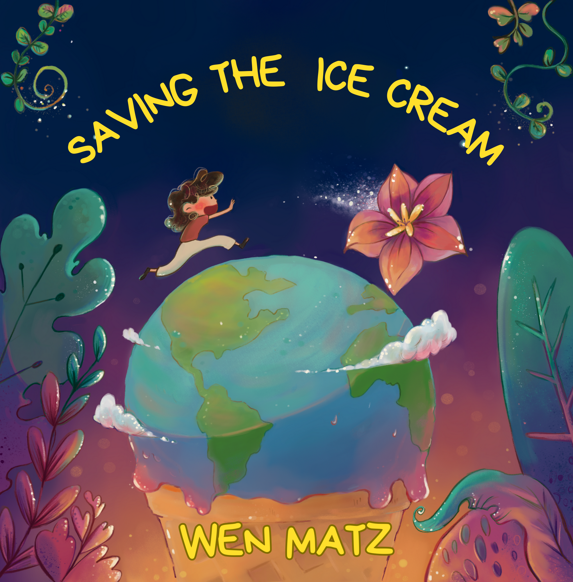 First Children's Book "Saving the Ice Cream" by WenMatz. English Version (Paperback & Ebook)  thumbnail