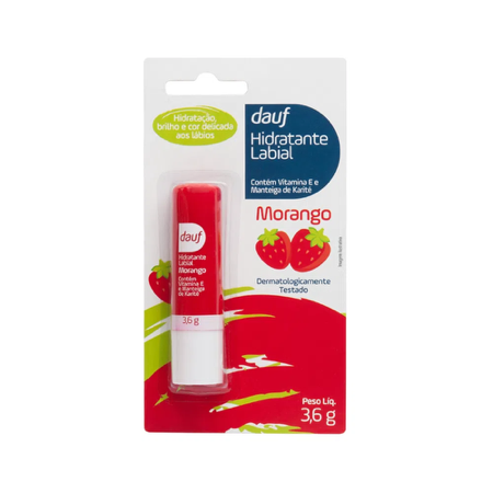 PROTETOR LABIAL HIDRATANTE MORANGO DAUF  thumbnail