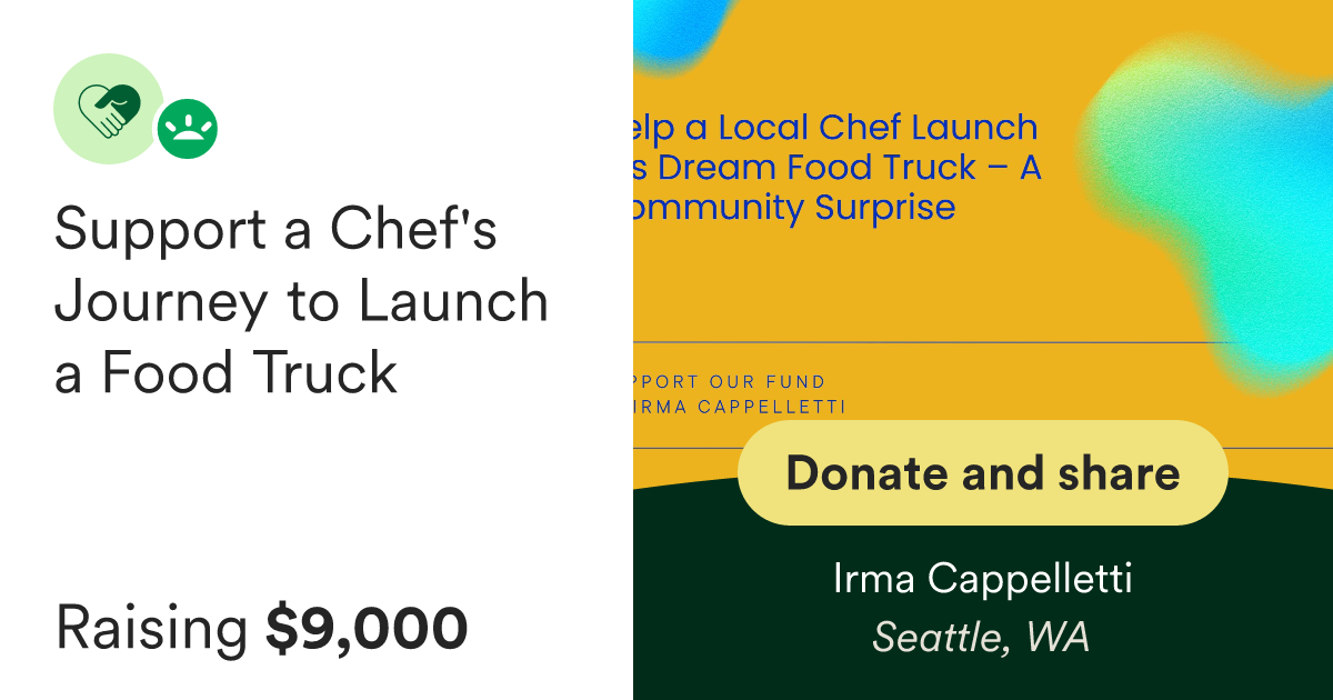 Donate to Support a Chef's Journey to Launch a Food Truck, organized by Irma Cappelletti thumbnail