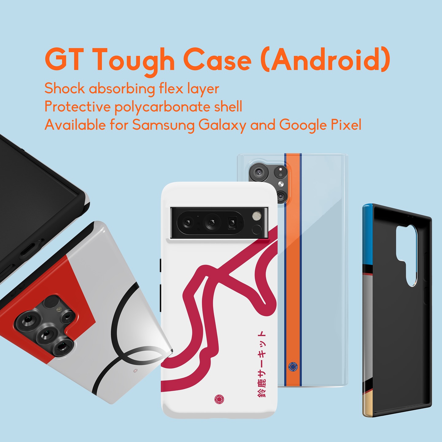 The most frequent question we get is: what’s the difference between the GT Tough case and the RS Lightweight case? 

Det