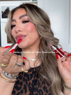 @Clarins USA the perfect cherry lip oil ✨🍒❤️ 