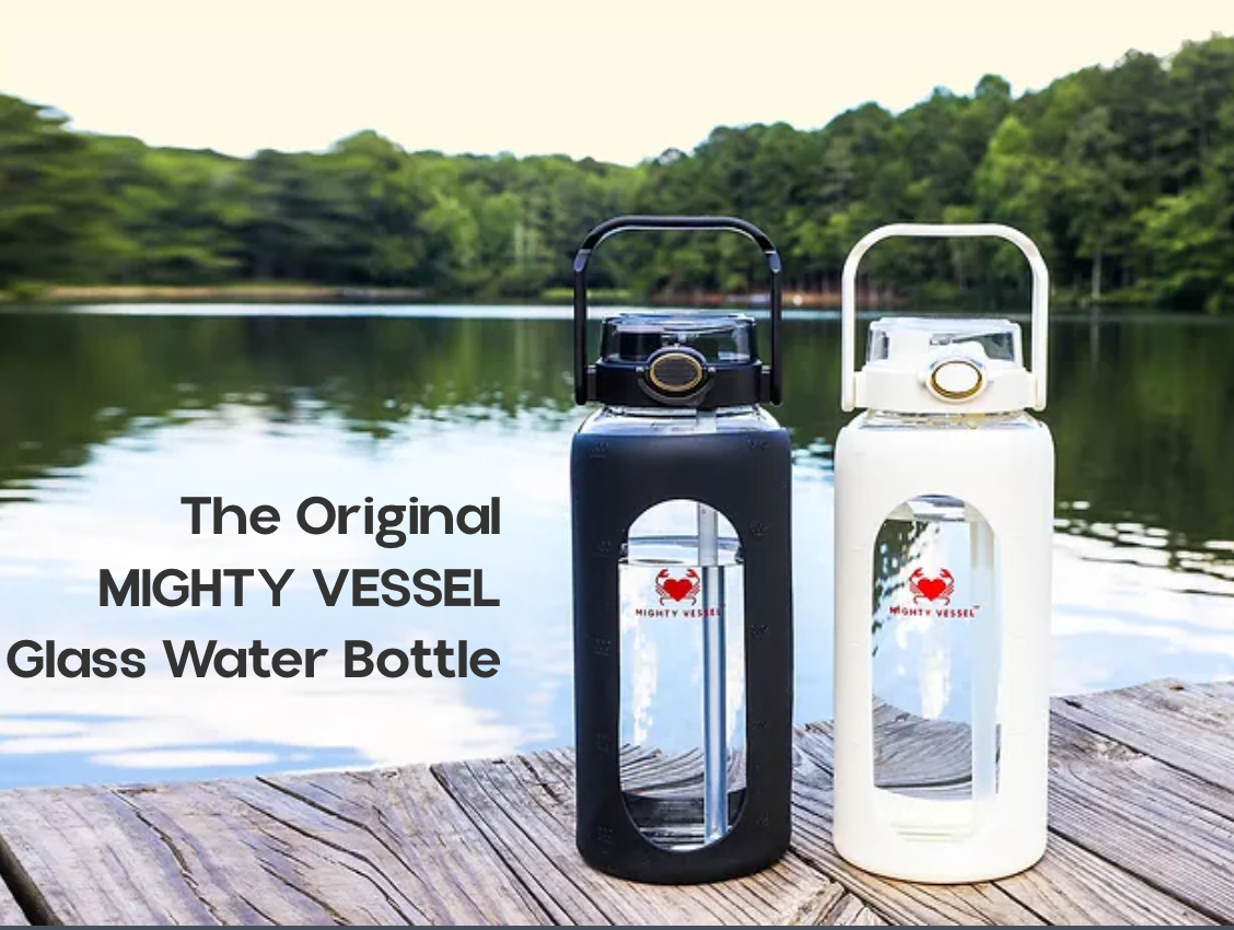 Mighty Vessel Glass Water Bottle thumbnail