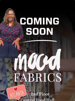 Atl?! Did you know @Mood Fabrics is coming? Well sort of... What do you think of the showroom concept? #sewingtiktok #mo