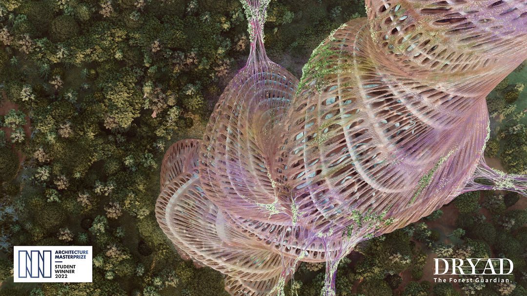 @architecturemasterprize 
DRYAD: The Forest Regeneration 
-
Global warming and pollution caused forest fires to increase