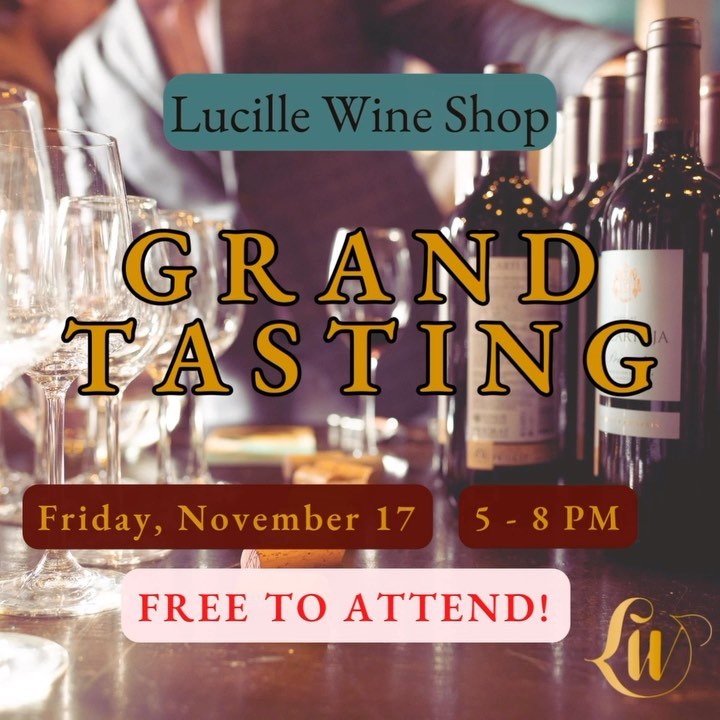 🔥🍷 Our FREE GRAND TASTING is coming up on FRIDAY, NOVEMBER 17 from 5 - 8 PM 🥂🔥

Drop in Friday, November 17 from 5 - 8 P