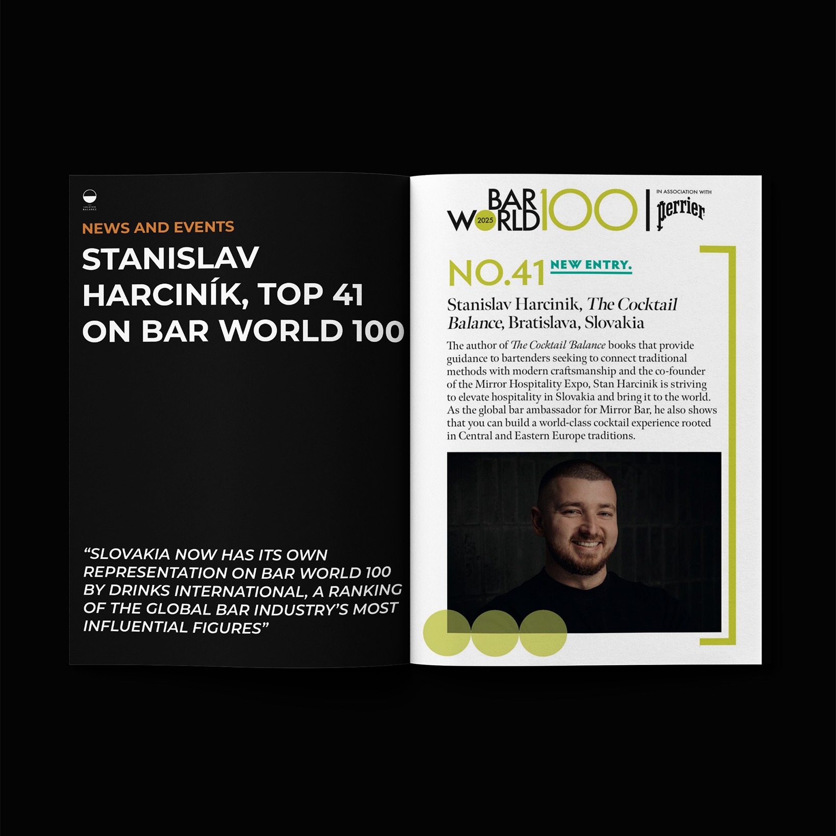 Stanislav Harciník, Top 41 of Bar World 100 thumbnail