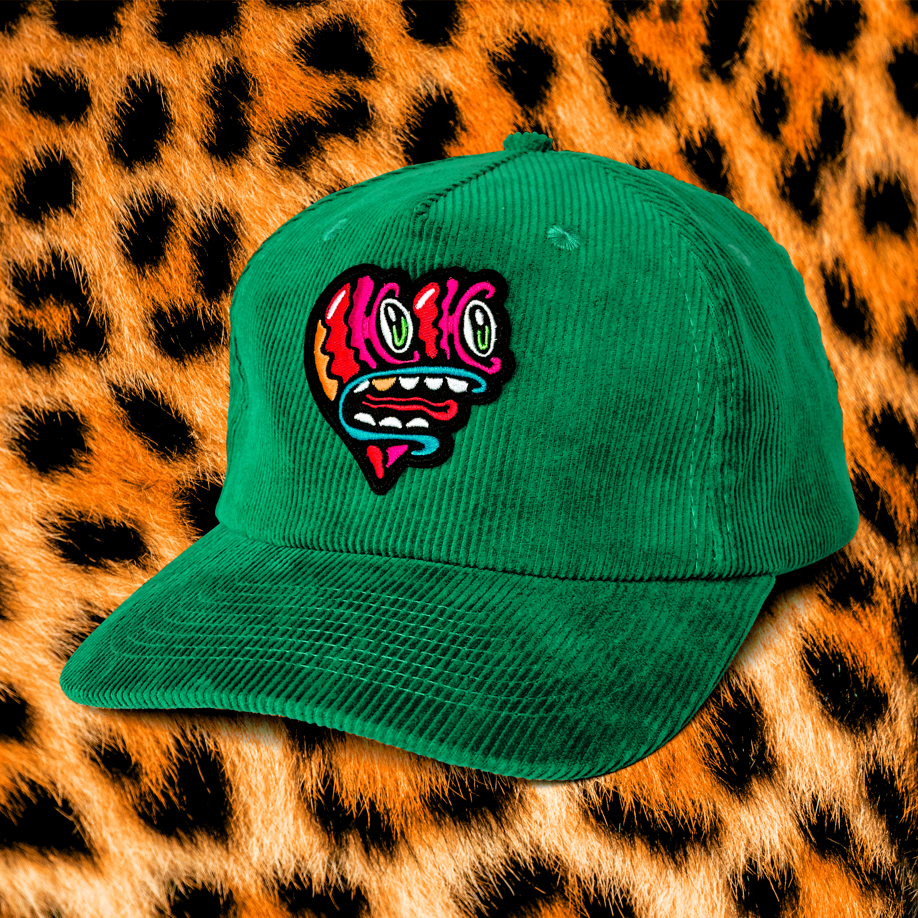 Limited Edition “BEATIE” Green Corduroy Cap thumbnail