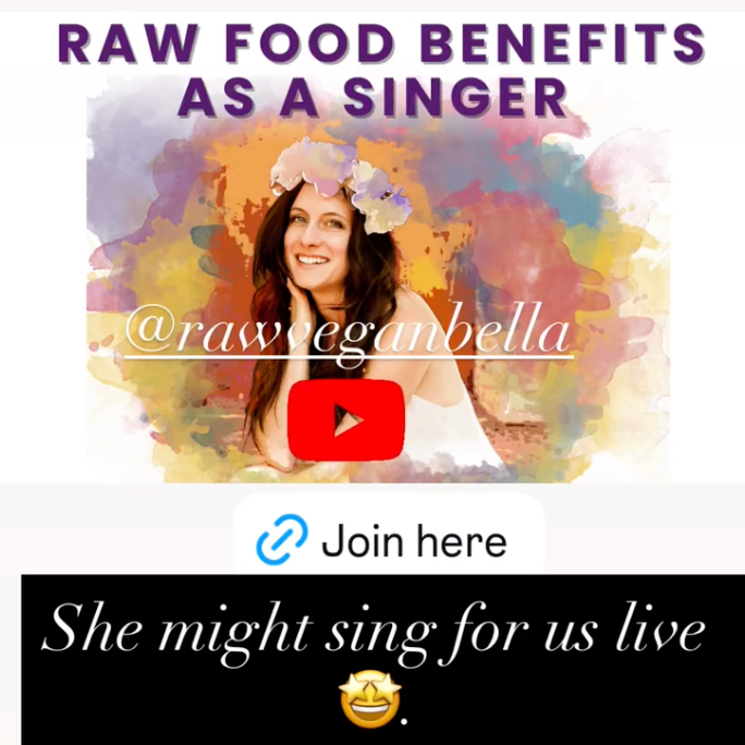 LIVE! Raw Food and Singing Benefits hosted by Kiko thumbnail