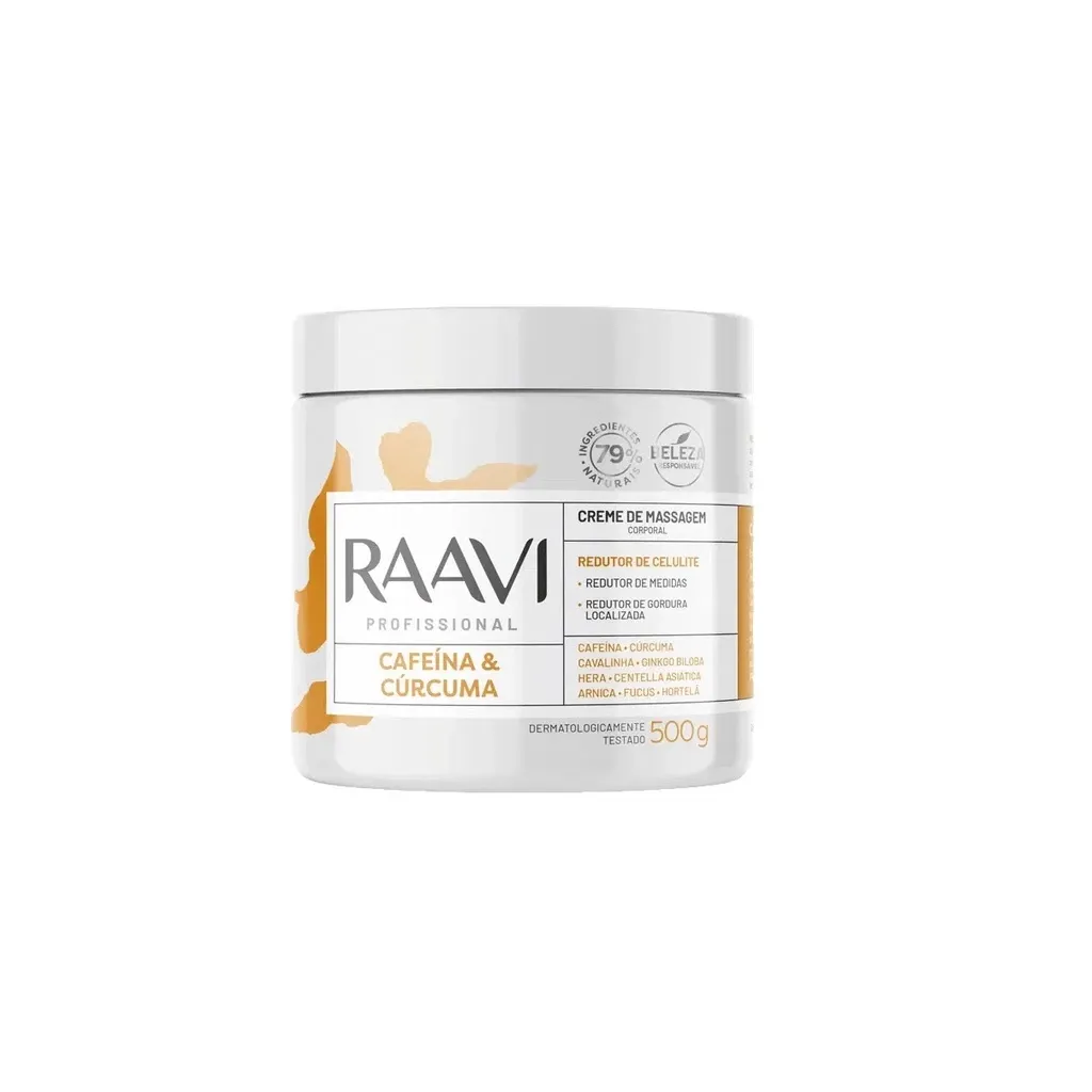 Raavi Creme Massagem Cafeína & Cúrcuma 500g thumbnail