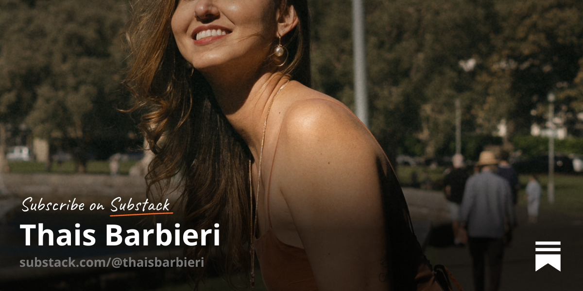 Thais Barbieri | Substack thumbnail