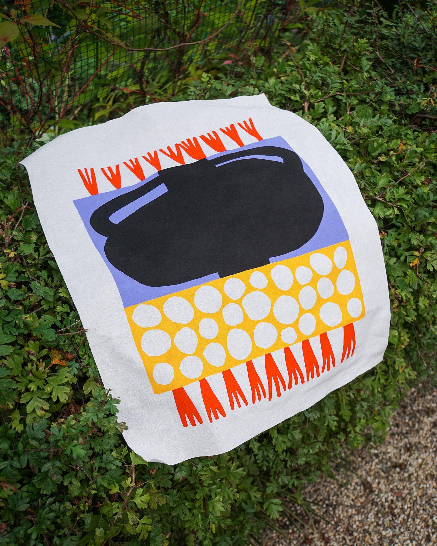 Screen print on textile is available to purchase, limited edition of 1 💜

“Woven Dreams”
40 x 50 cm
Cotton, Eco Inks

🔗 