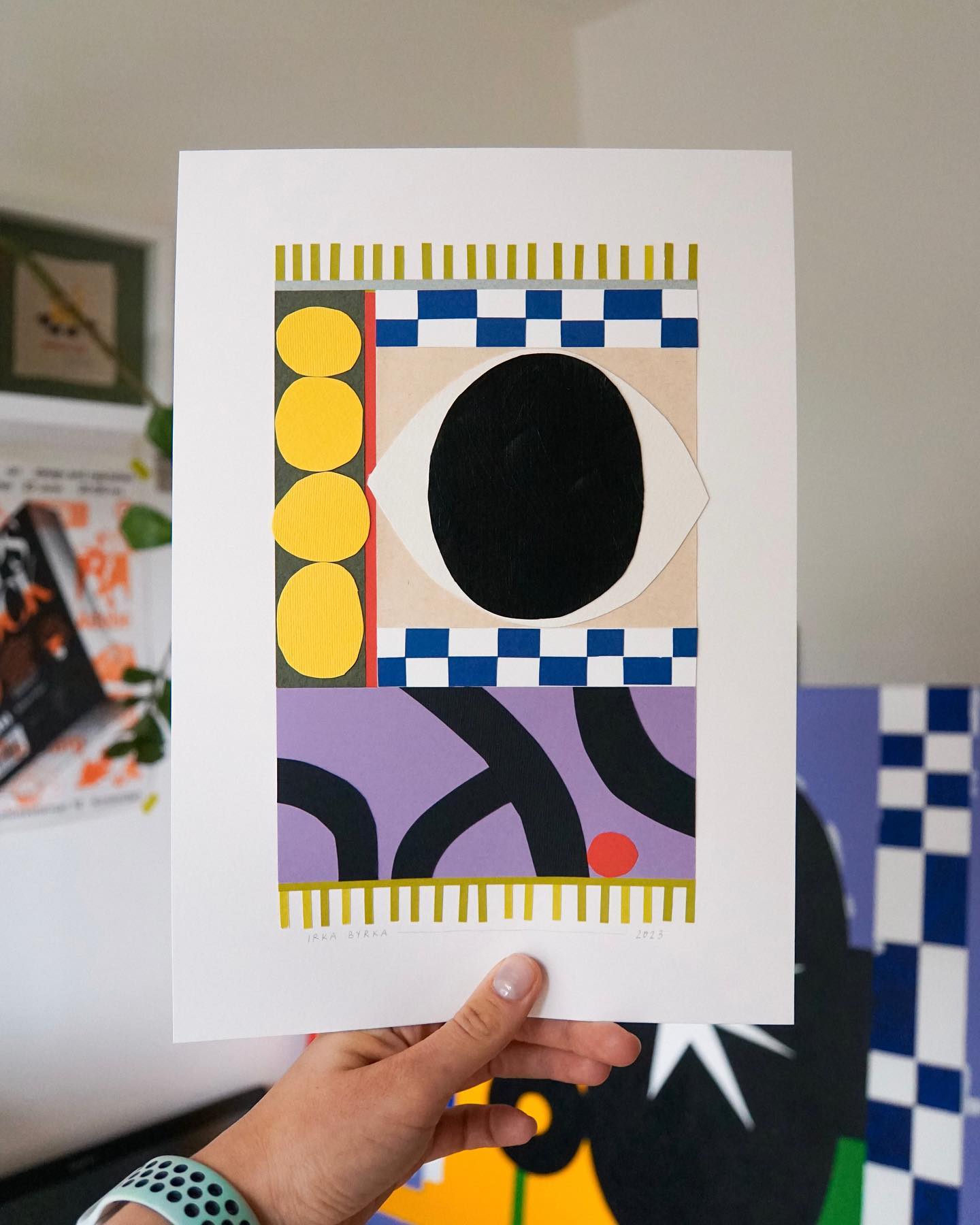 paper rug collage 👁️✂️