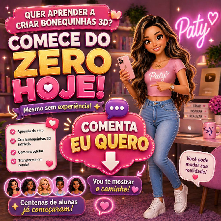 CURSO DE BONEQUINHAS| Aprenda do absoluto zero a fazer bonequinhas dançantes, com voz e movimentos, apenas R$47💥 thumbnail