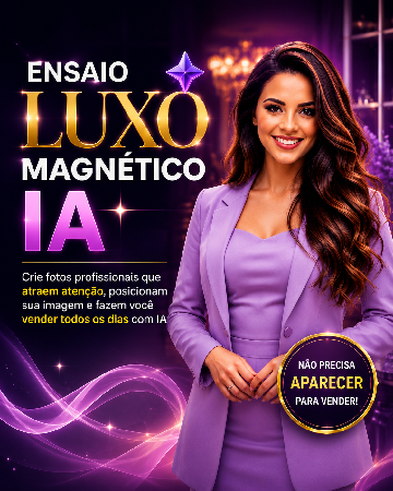 ENSAIO LUXO MAGNÉTICO IA| Aprenda a fazer Fotos Profissionais usando Ferramentas gratuitas com apenas um click você gera fotos incríveis! R$24,90🔥 thumbnail