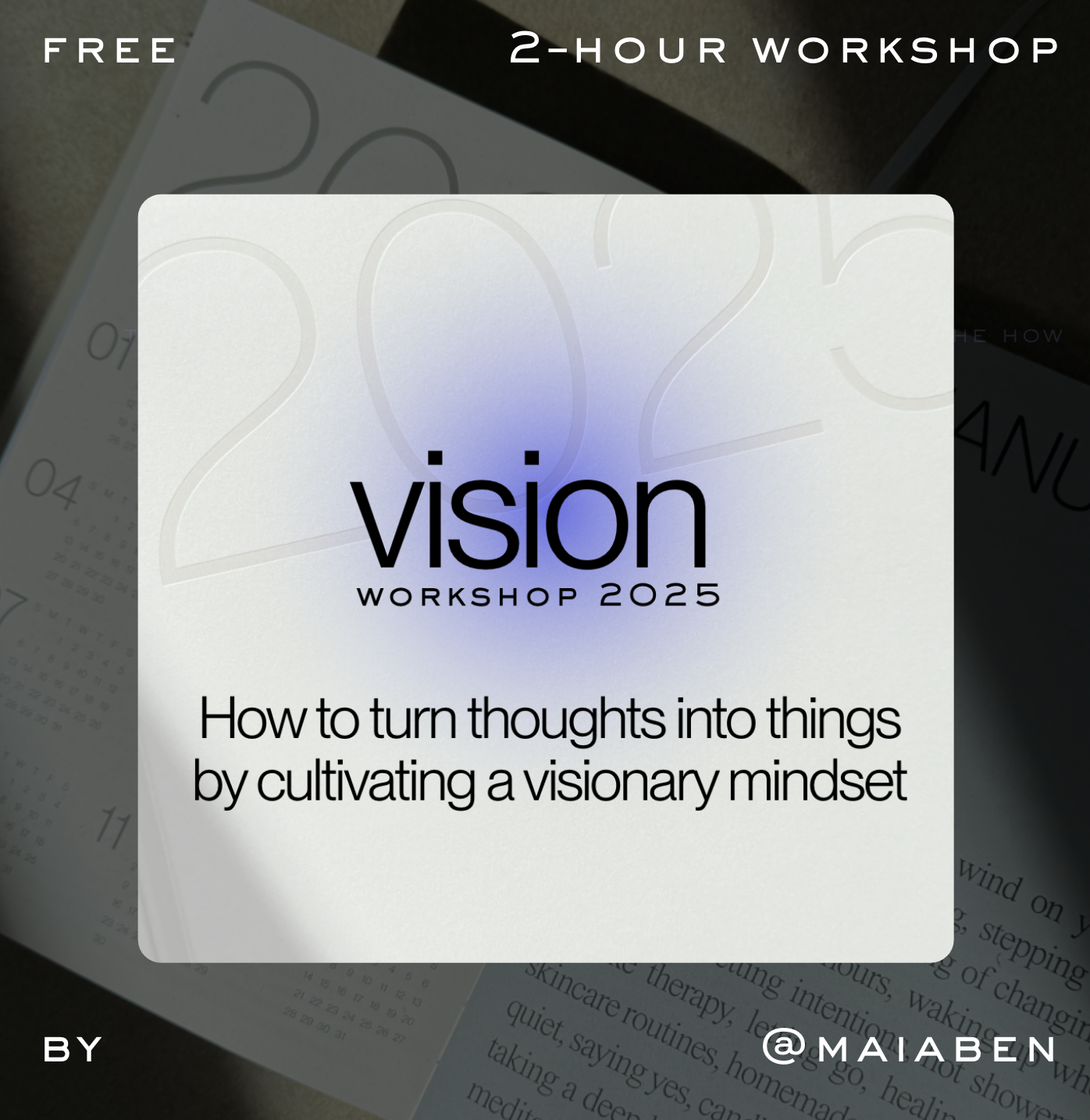 FREE VISION MASTERCLASS thumbnail