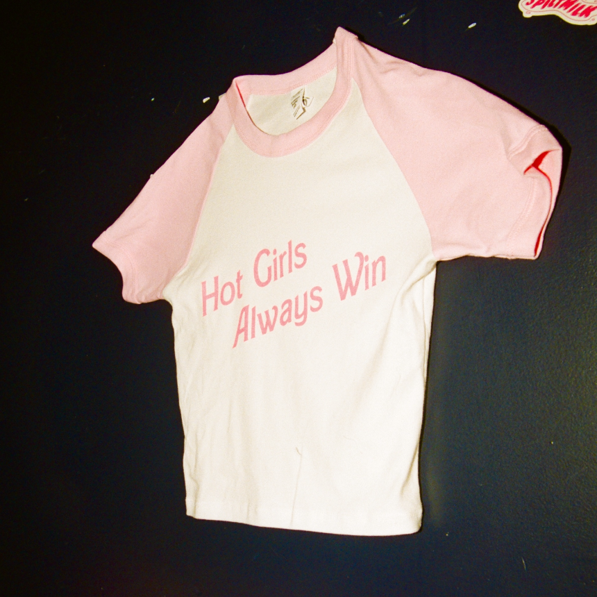 shop “Hot Girls Always Win" baby tee thumbnail