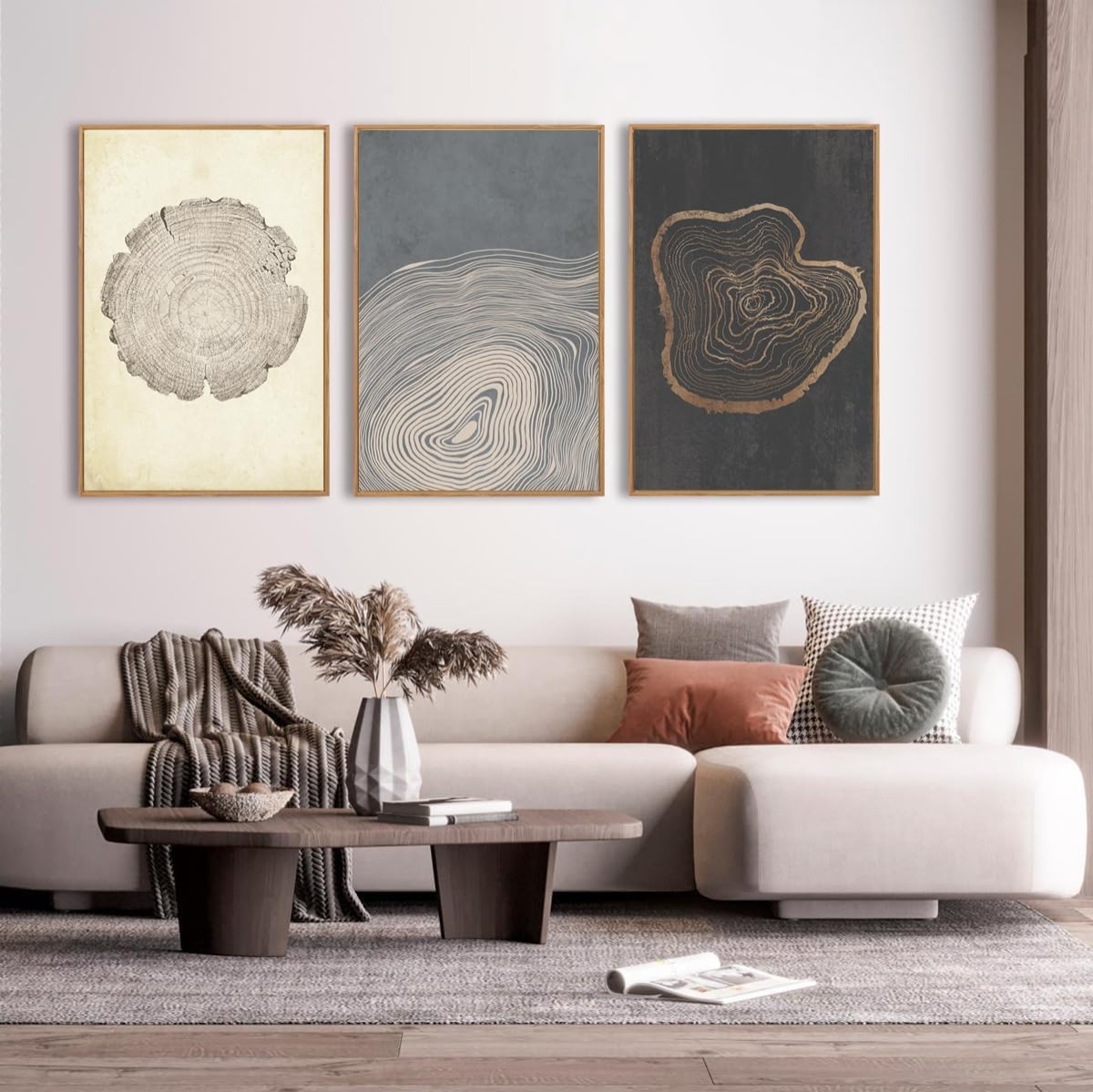 Abstract Tree Ring Canvas Wall Art thumbnail