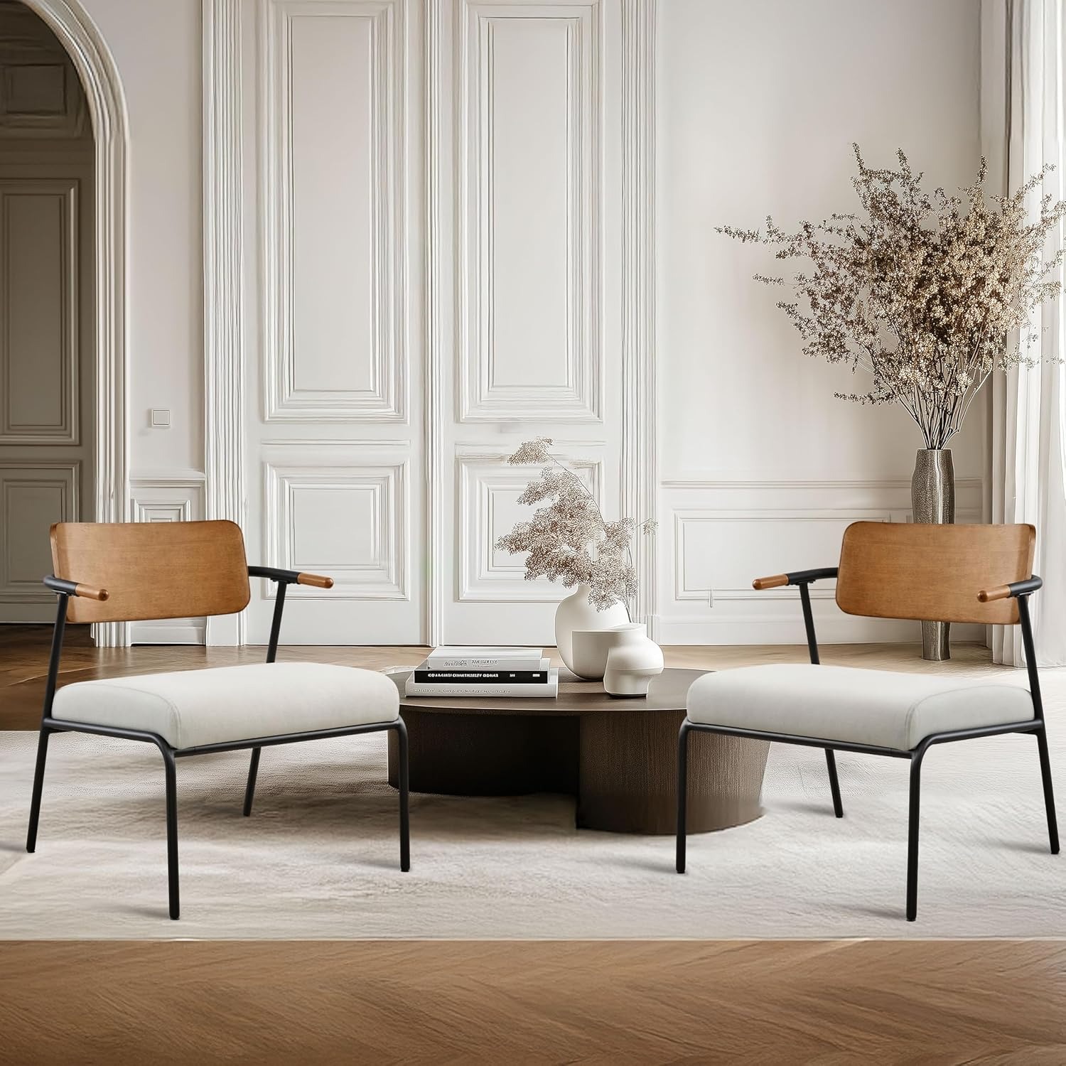 Mid-Century Modern Accent Chairs Set of 2 thumbnail