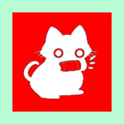 Stunning mystery galaxy rock line white cat gallery-quality fine art print. - Woostardom's Ko-fi Shop thumbnail
