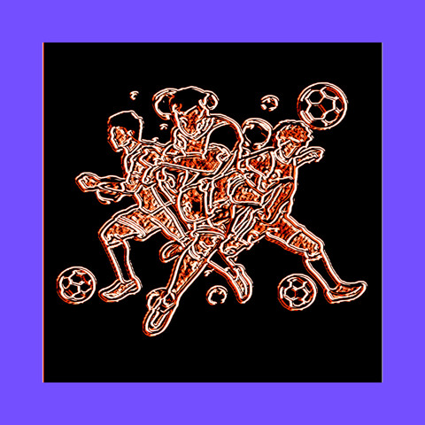Super Red Devil world cup football game anime painting mini gallery quality fine art print. Worldcup Rave! - Woostardom's Ko-fi Shop thumbnail
