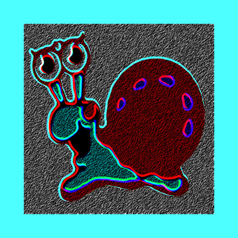 Stunning emboss, eyeball snail buddy anime , 3D cartoon painting - Woostardom's Ko-fi Shop thumbnail
