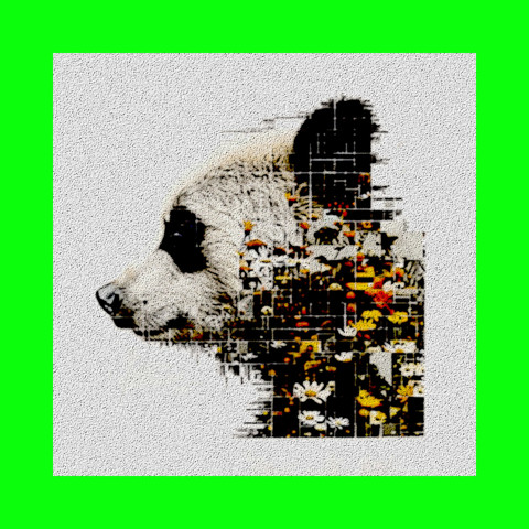 Vintage floral bear animal portrait anime painting mini gallery high quality fine art print. Awesome Rave! - Woostardom's Ko-fi Shop thumbnail