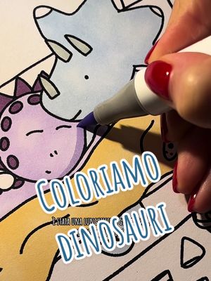 Relax & dinos 🦕 La prevendita del mio libro da colorare è domenica 19 alle 19!🫶🏼📕🥹 #asmr #unintentionalasmr #drawiwthme 