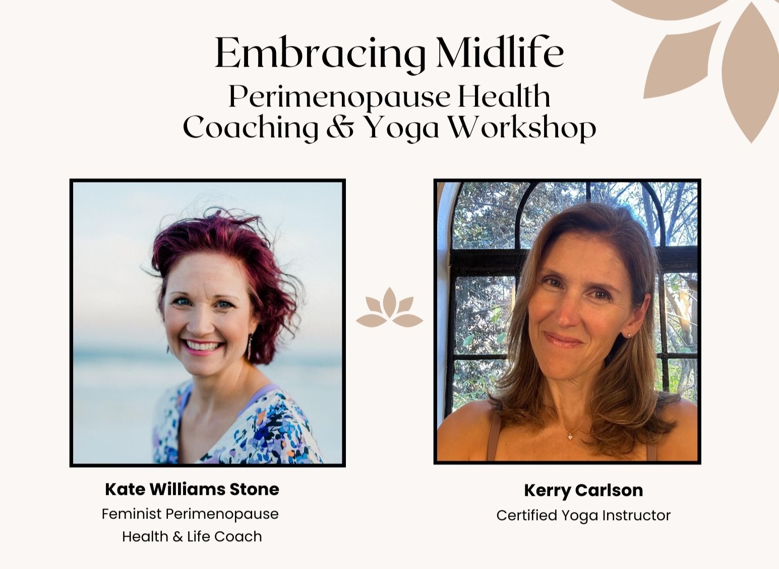 Register here for a "Yoga for Menopause" Workshop on Saturday, February 15th 2-4 pm thumbnail