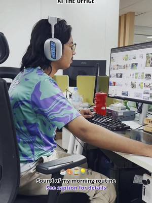 Typical morning vibes of graphic designer at the office ✍️🎨 Watch till the end! 🎬  ថ្ងៃធ្វើការរបស់ខ្ញុំជាធម្មតាគឺ _ ចាប់