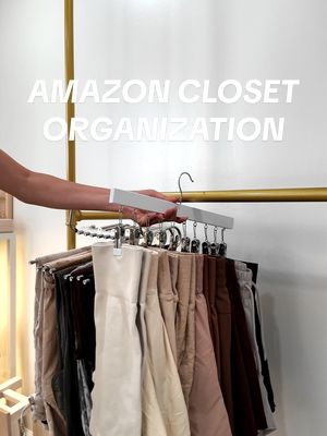 6 amazon closet organizers that will save space! ✨ • • • #closetorganization #amazonfinds #amazonfinds2024 #organizedhom