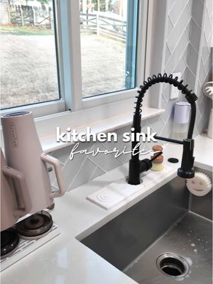 Kitchen sink must haves ✨  that are functional and minimal  🔗 everything can be found in my info ✨ absorbent stone fauce