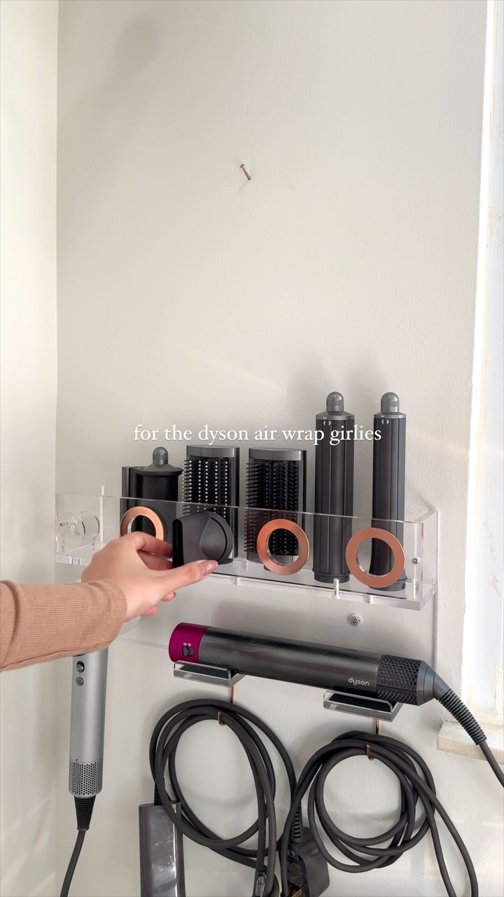 Having this wall mount for my Dyson airwrap makes using and storing it so much prettier. I have left mine on the floor, 