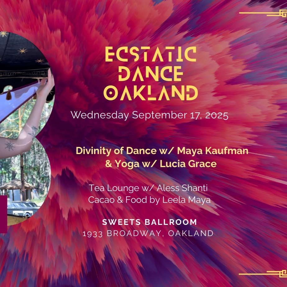 Ecstatic Dance Oakland (Weds 9/17, 7-10:30pm, Oakland, CA) thumbnail