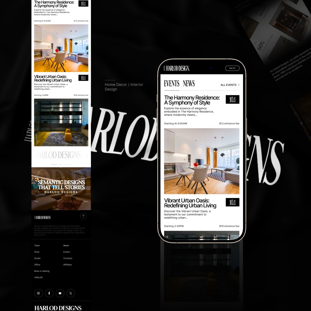 Introducing our latest endeavor—a captivating home decor and interior design website crafted with precision and elegance