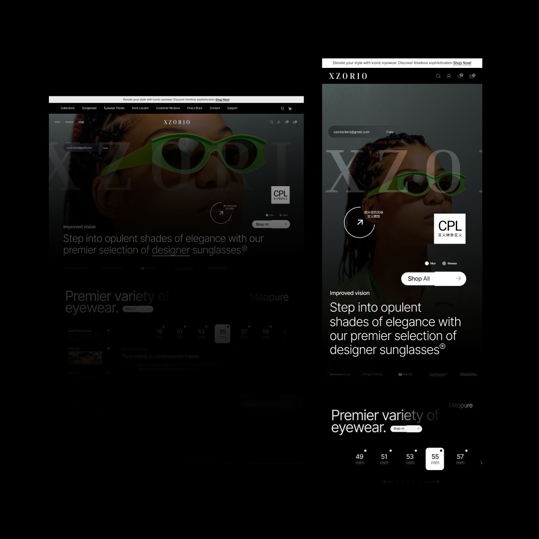 Hello Everyone! take a look at this design concept for a sunglass website we created!

Follow Us @qeilowdev
---------
💻 