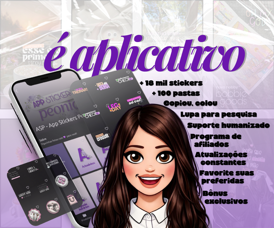 Stickers Peonia | App de Figurinhas  thumbnail