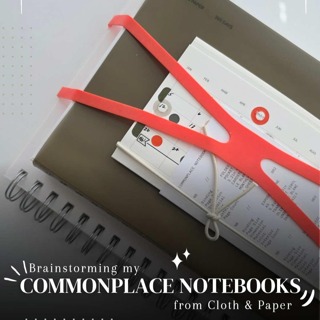 Brainstorming my Commonplace Notebook Set from C&P thumbnail