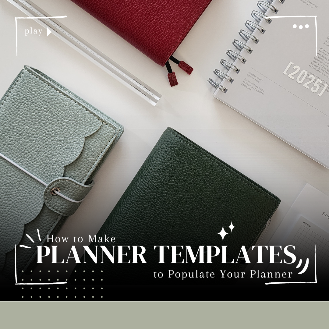 How to Make Planner Templates to Populate Your Planner thumbnail