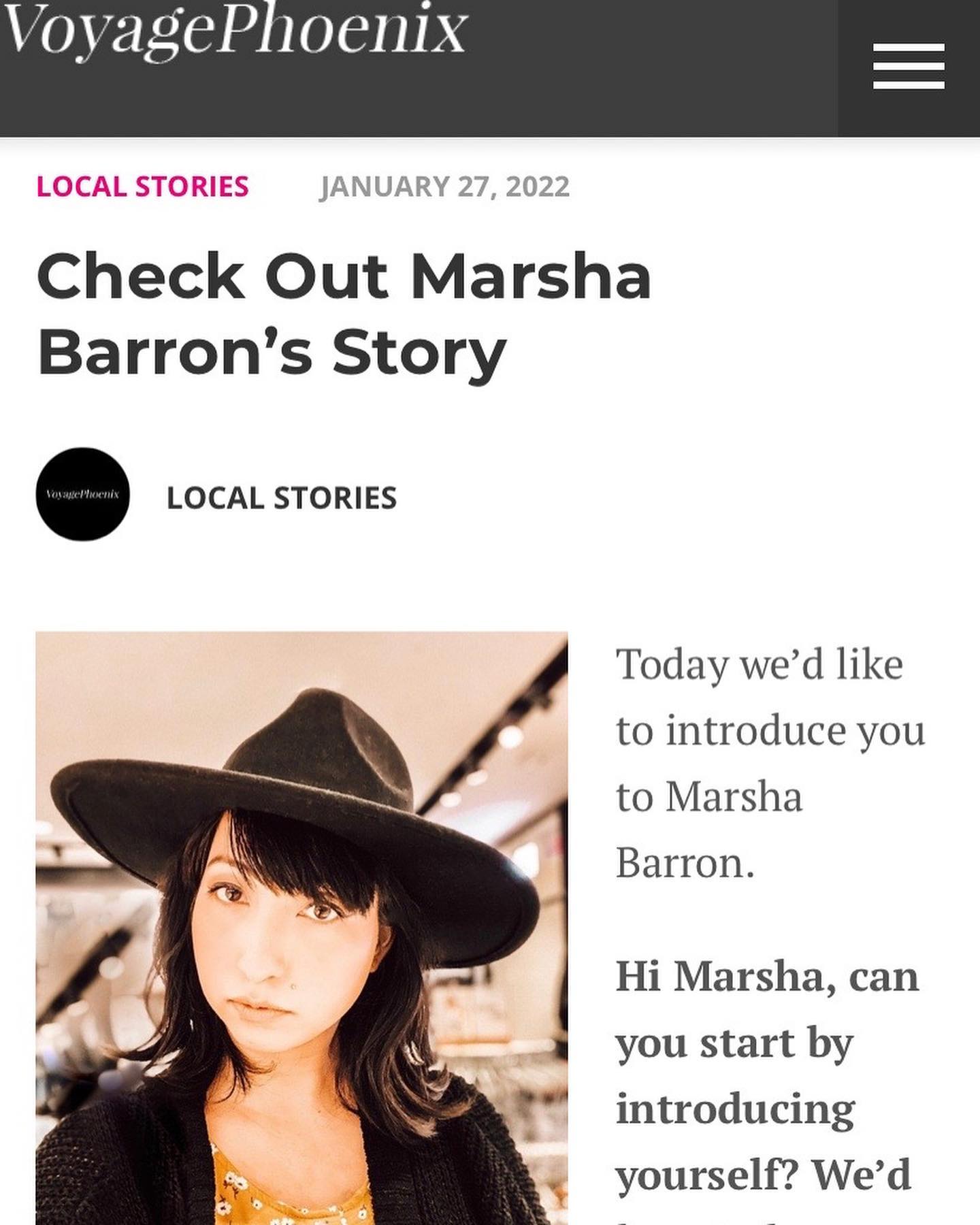 “Look ma, I’m in a magazine!” 🎉

Thank you to @voyagephoenixmag for the interview & feature and thank you to @crookedclo