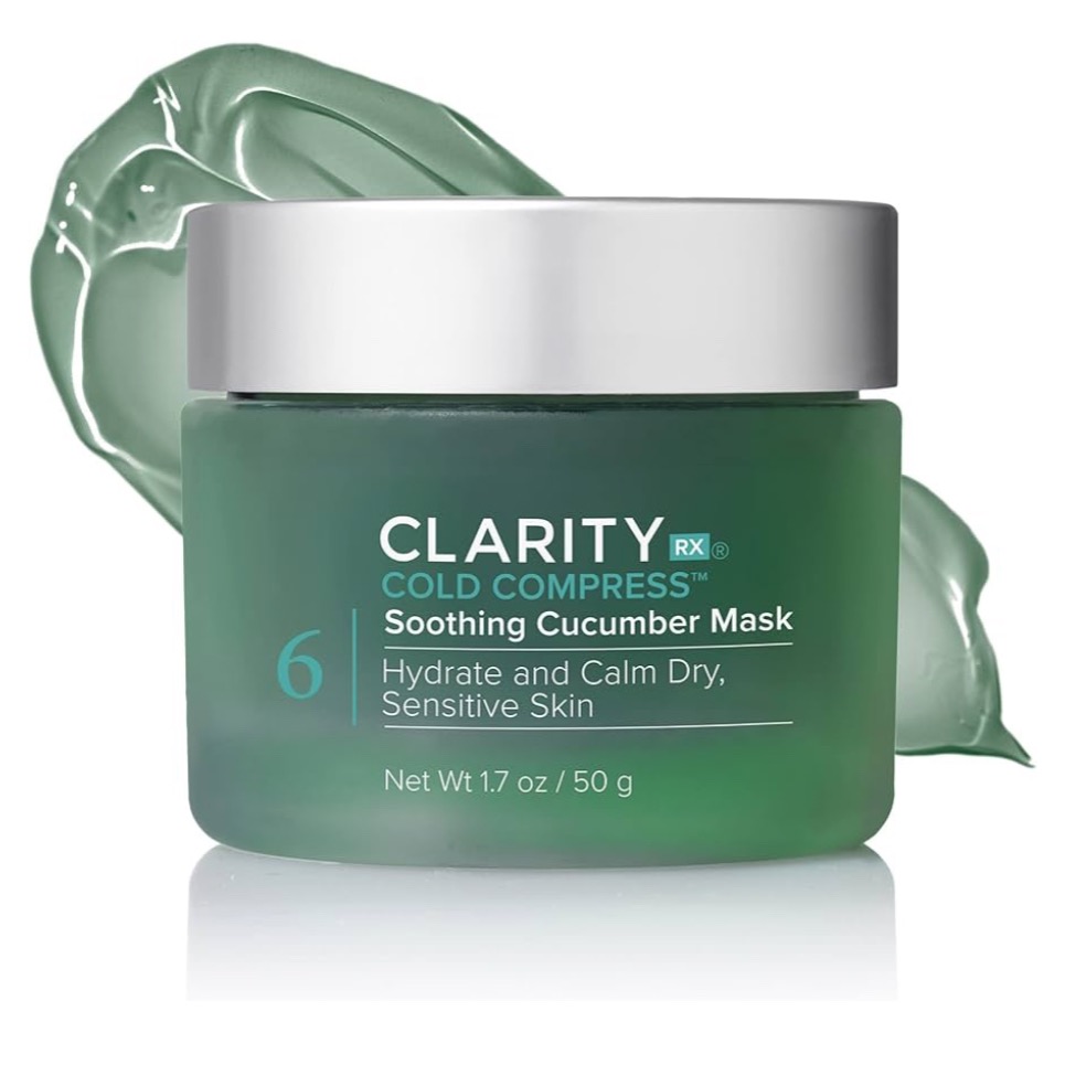 ClarityRx Cold Compress Soothing Cucumber Face Mask for Sensitive & Rosacea-Prone thumbnail