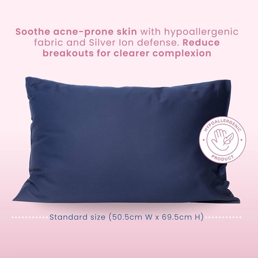 Silver-Ion Infused Pillowcase for Clearer Skin thumbnail