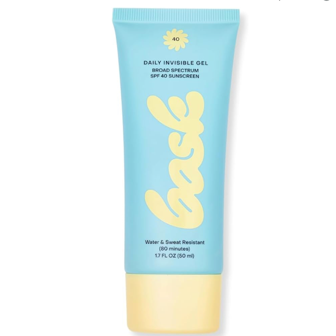Bask Face Sunscreen SPF 40 Fragrance Free, Invisible Gel, Makeup Primer, Hydrating, Lightweight thumbnail
