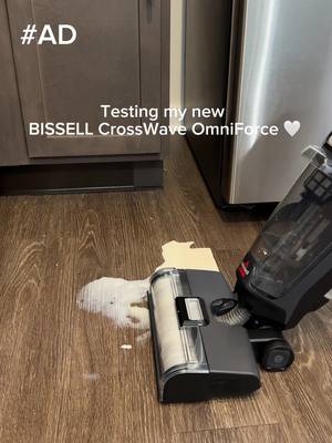 #ad what can’t the BISSELL CrossWave OmniForce pick up? 🍳🫧 Use the link in my bio to shop @BISSELL Clean #BISSELLinsider